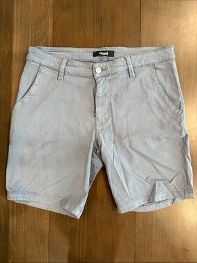 Mavi Men's Light Blue Flat Front Chino Shorts